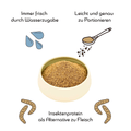 Probiergröße Purridge - Tenebrio Molitor mit Zucchini und Kokosflocken 35g - Elmely